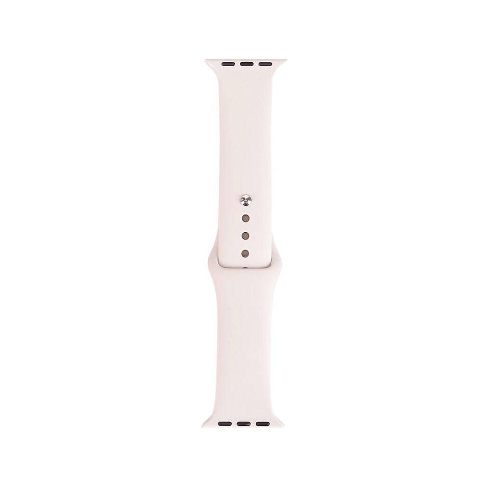 Apple Watch 2/3/4/5/6/7/8/9/se/nike 38mm 40mm 41mm Silikon Kordon Tasarım (band klasik) Antique White