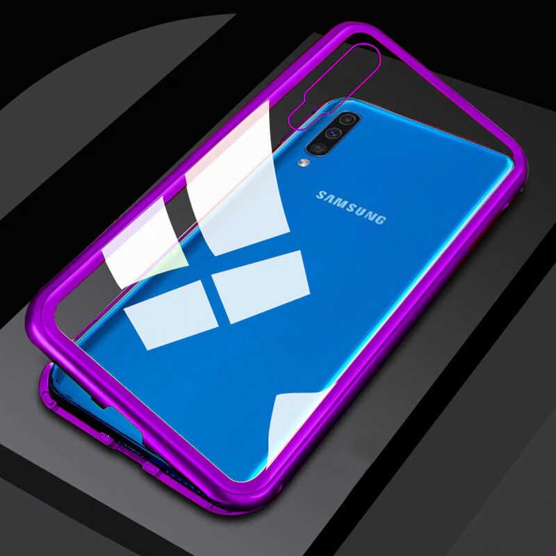 Samsung Galaxy M30 Kılıf HEPTEKİLETİŞİM Devrim Mıknatıslı Cam Kapak