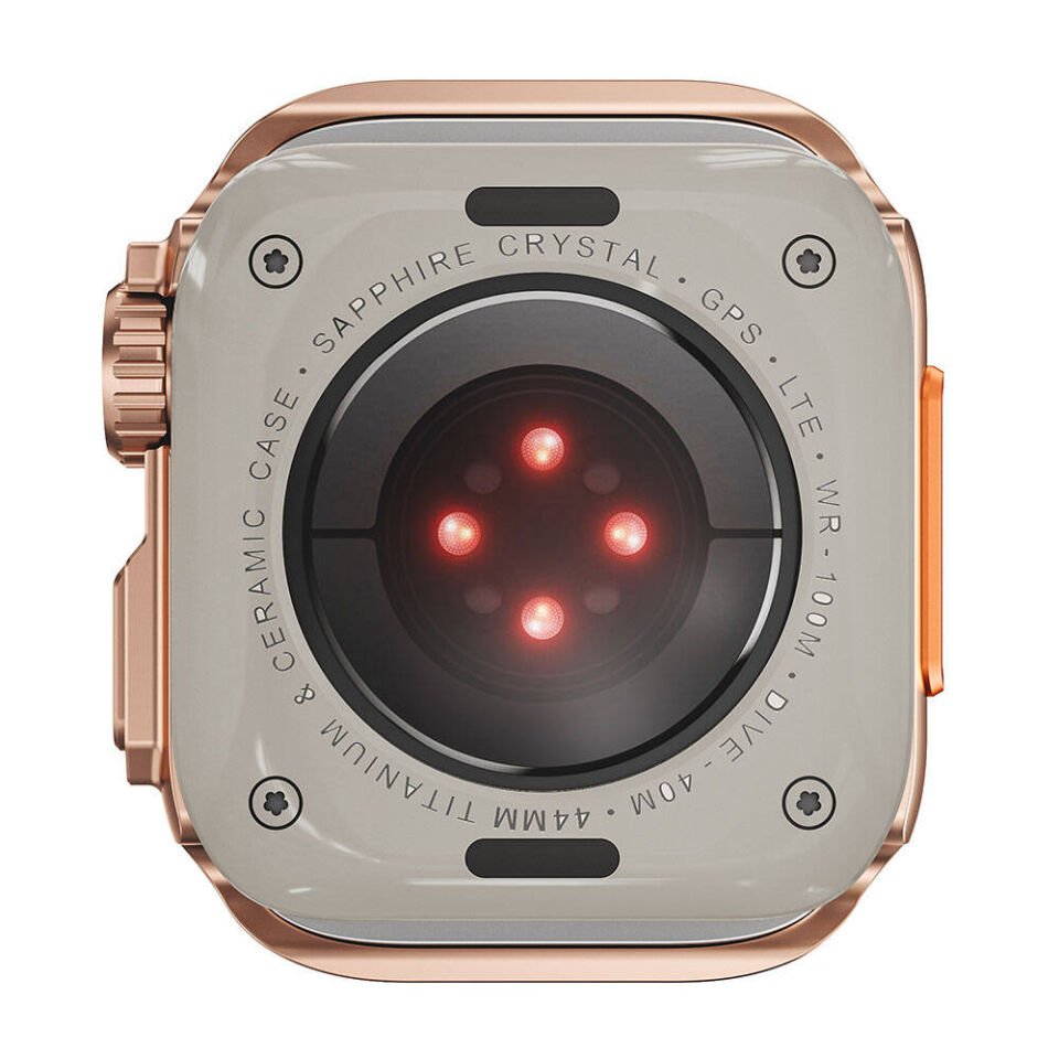 Apple Watch 7 45mm to Apple Watch Ultra 49mm Kasa Dönüştürücü ve Ekran Koruyucu (Gard 33) Siyah