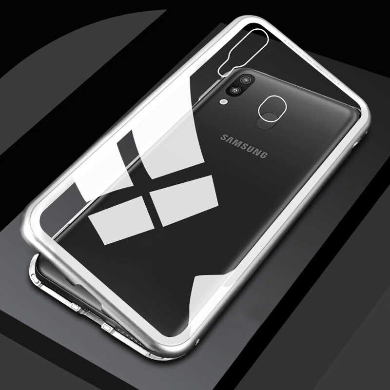Samsung Galaxy A30 Kılıf HEPTEKİLETİŞİM Devrim Mıknatıslı Cam Kapak