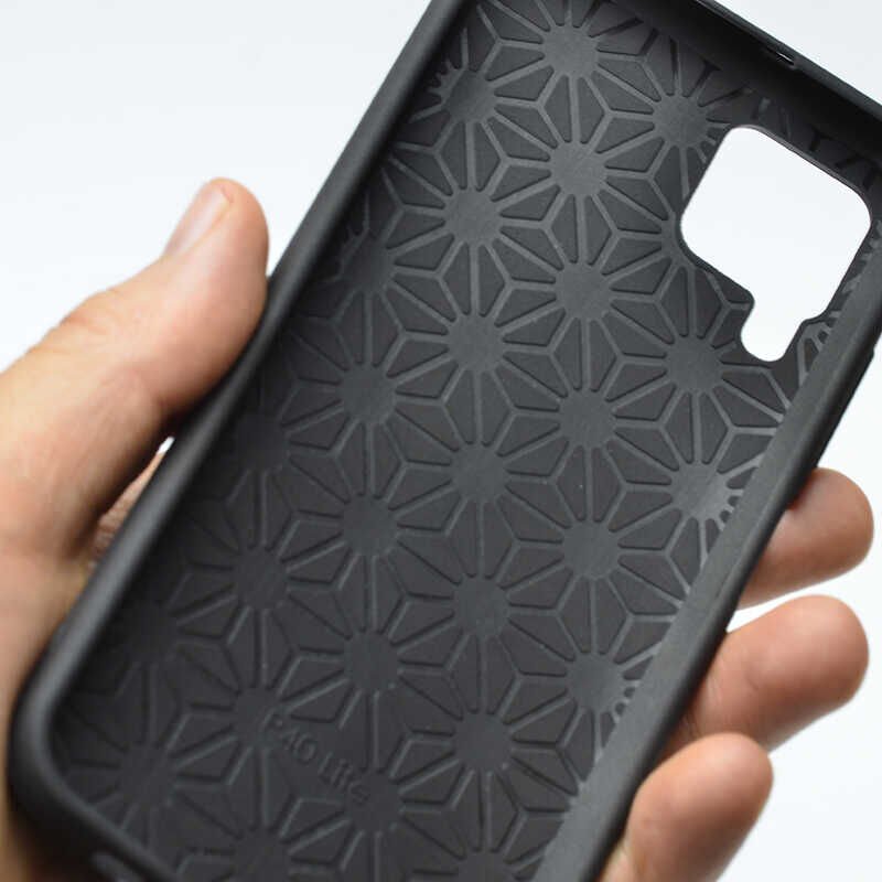 Huawei P40 Lite Kılıf Kamera Korumalı Esnek Renkli Silikon Kapak (Biye) Siyah