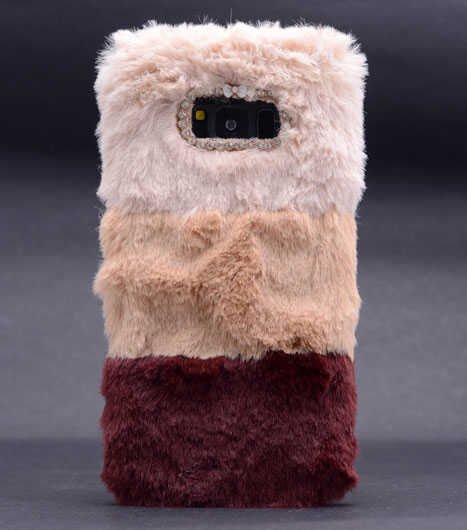 Galaxy S8 Kılıf Zore Kulaklı Peluş Kapak