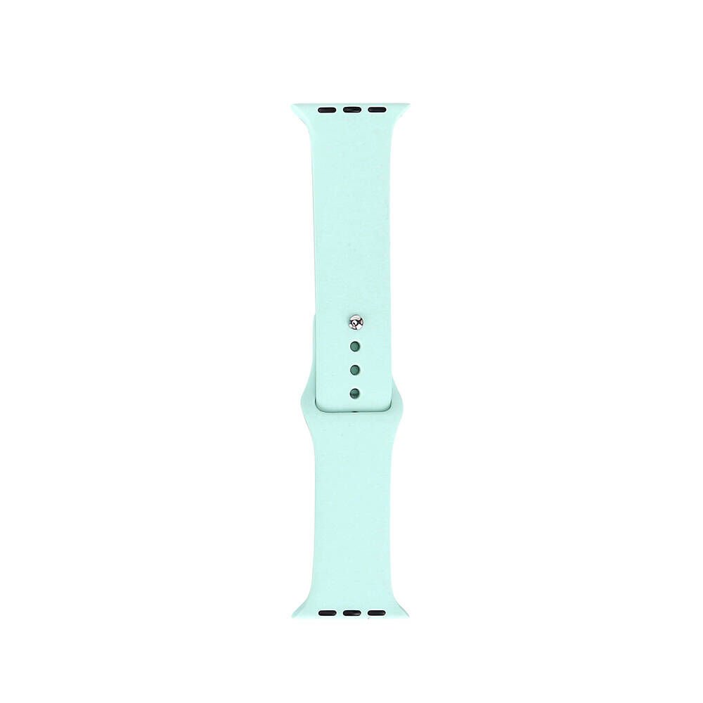 Apple Watch 2/3/4/5/6/7/8/9/se/nike 38mm 40mm 41mm Silikon Kordon Tasarım (band klasik) Emerald Green
