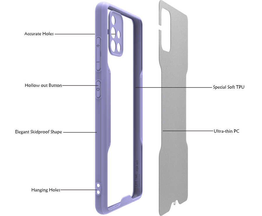 Galaxy A51 Kılıf HEPTEKİLETİŞİM Parfe Kapak