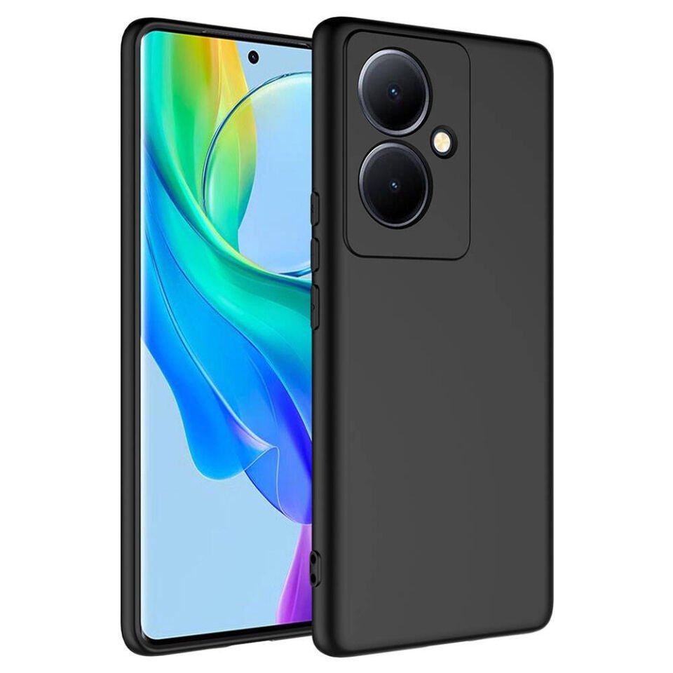 Vivo V29 Lite 5G Kılıf Kadife İç Yüzey Yumuşak Dokulu Kamera Korumalı Kapak (MARA) Lacivert
