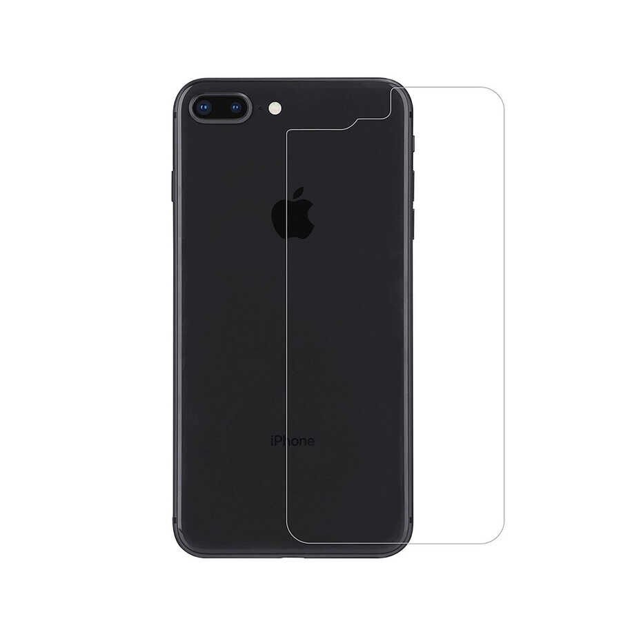 Apple iPhone 8 Plus HEPTEKİLETİŞİM Back Maxi Glass Temperli Cam Arka Koruyucu