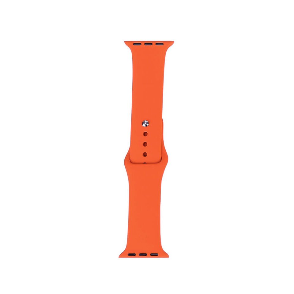 Apple Watch 2/3/4/5/6/7/8/9/se/nike 38mm 40mm 41mm Silikon Kordon Tasarım (band klasik) Fesh Orange