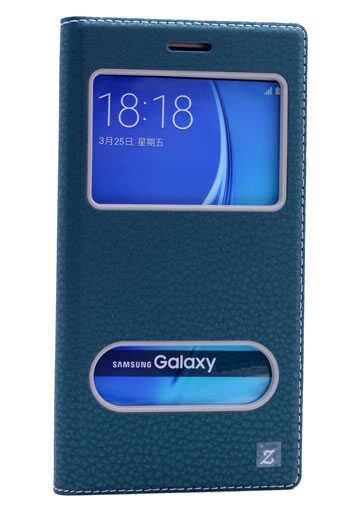Samsung Galaxy J2 Prime Kapaklı Kılıf Mıknatıslı 360 Tam Korumalı (DOLCE) Koyu Yeşil