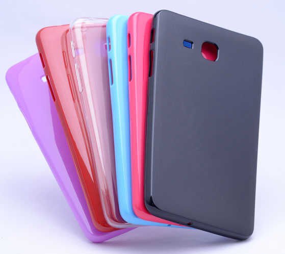 Samsung Galaxy Tab 4 7 0 T230 T235 T280 T285 Şeffaf Silikon Tablet Kılıf Korunaklı Yapı (T-SÜPER) Pembe