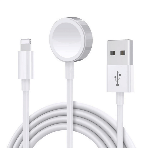HEPTEKİLETİŞİM Akıllı Saat Lightning-Wireless USB Şarj Kablosu 1.2M