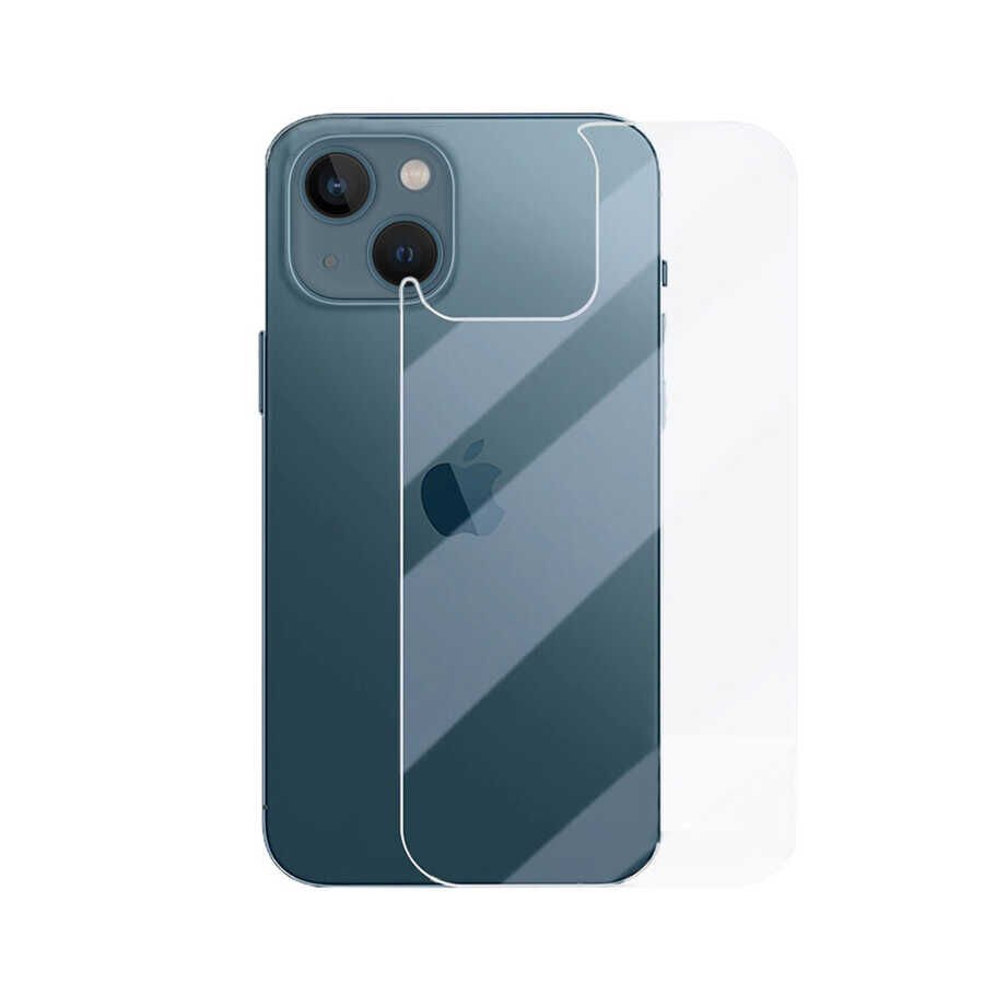 Apple iPhone 13 Mini HEPTEKİLETİŞİM Back Maxi Glass Temperli Cam Arka Koruyucu