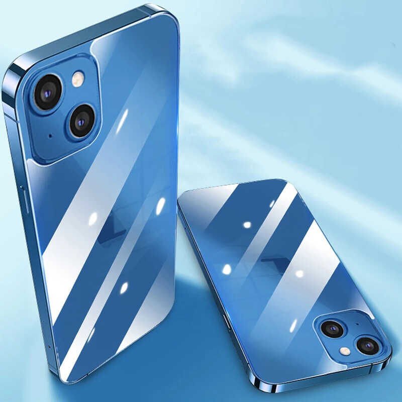 Apple iPhone 13 Mini HEPTEKİLETİŞİM Back Maxi Glass Temperli Cam Arka Koruyucu