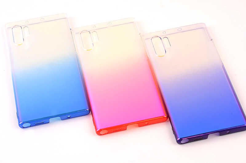 Samsung Galaxy Note 10 Plus Kılıf HEPTEKİLETİŞİM Renkli Transparan Kapak
