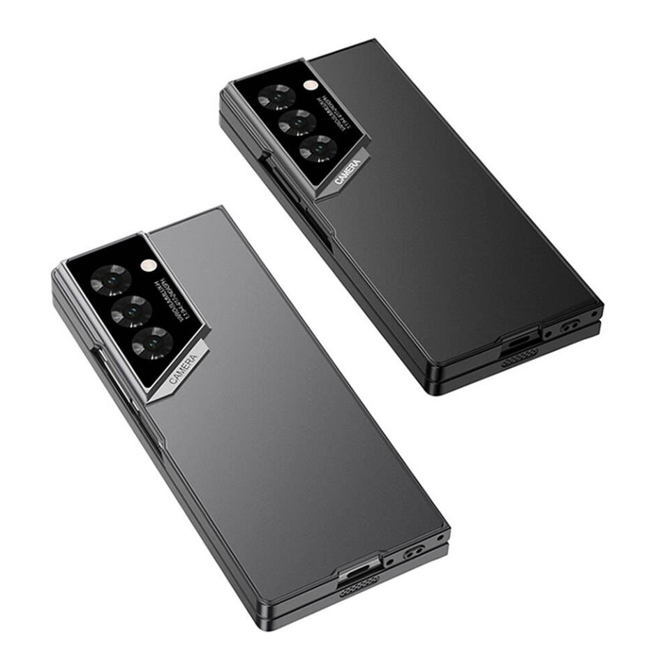 Samsung Galaxy Z Fold 6 Kılıf Ultra İnce Kamera Korumalı Sert Rubber Kapak (3. Seri Procase) Siyah