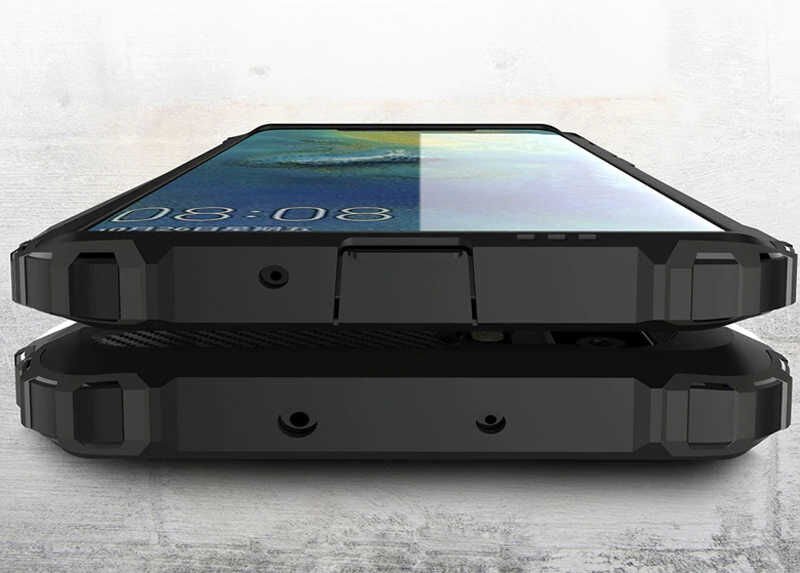 Huawei P30 Pro Kılıf Armor Köşe Korumalı Çift Katman Tank Zırh Kapak (CRASH) Kırmızı