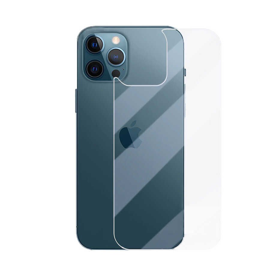 Apple iPhone 13 Pro HEPTEKİLETİŞİM Back Maxi Glass Temperli Cam Arka Koruyucu