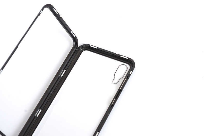 Samsung Galaxy M10 Kılıf HEPTEKİLETİŞİM Devrim Mıknatıslı Cam Kapak