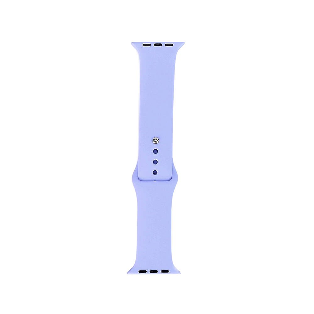 Apple Watch 2/3/4/5/6/7/8/9/se/nike 38mm 40mm 41mm Silikon Kordon Tasarım (band klasik) Lila