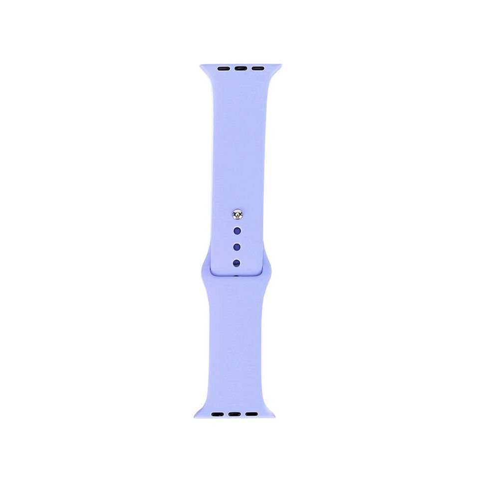 Apple Watch 2/3/4/5/6/7/8/9/se/nike 38mm 40mm 41mm Silikon Kordon Tasarım (band klasik) Lila