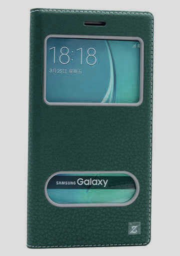 Samsung Galaxy J5 2016 Kapaklı Kılıf Mıknatıslı 360 Tam Korumalı (DOLCE) Koyu Yeşil