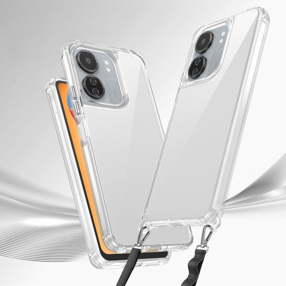 Xiaomi Poco C65 Kılıf Airbagli Takılabilir Askı Aparatlı HEPTEKİLETİŞİM Snap Silikon Kapak