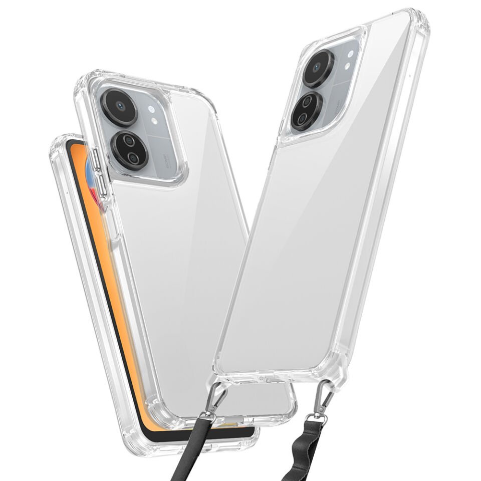 Xiaomi Poco C65 Kılıf Airbagli Takılabilir Askı Aparatlı HEPTEKİLETİŞİM Snap Silikon Kapak