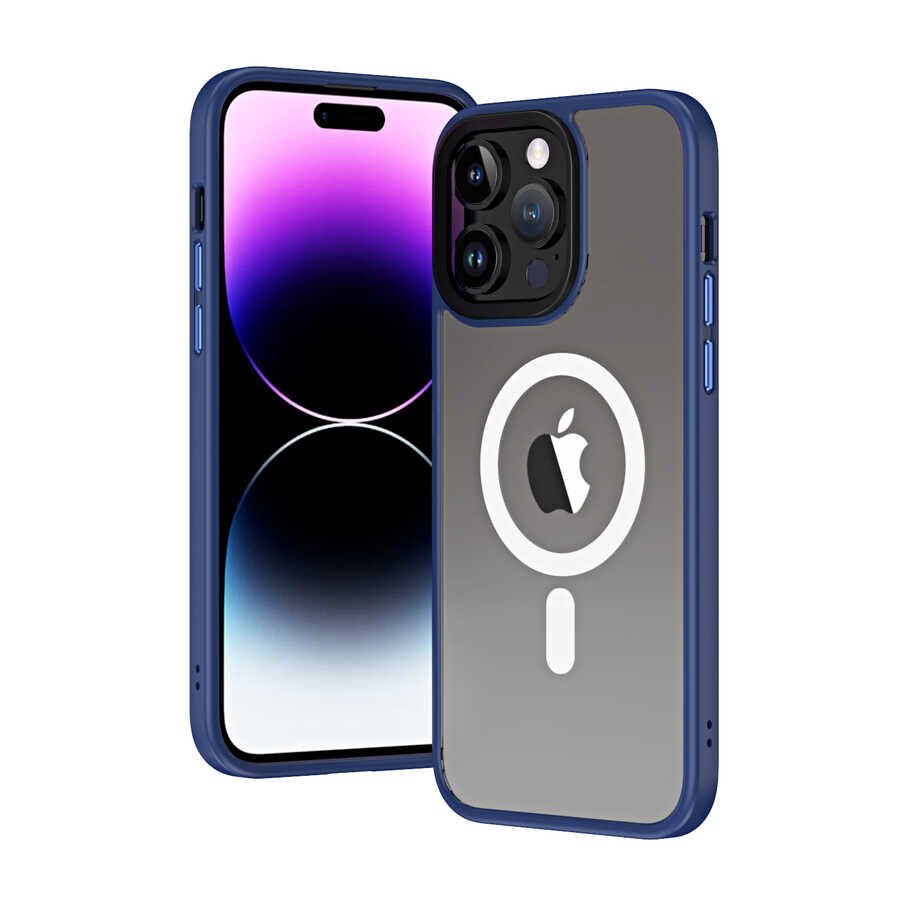 Apple iPhone 14 Pro Max  Kılıf Wireless Şarj Özellikli HEPTEKİLETİŞİM Hibrit Magsafe Kapak