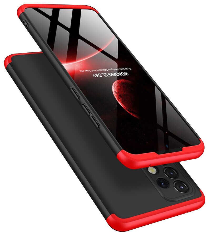 Samsung Galaxy A32 4G Kılıf 360 Tam Koruma Ön Ve Arka Sert Mika Kapak Orjinal Ays Gkk Kapak Siyah