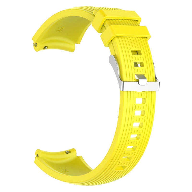 Samsung Galaxy Watch 42mm (20mm) Silikon Kordon Esnek Delikli Tasarım (KRD-18) NO3
