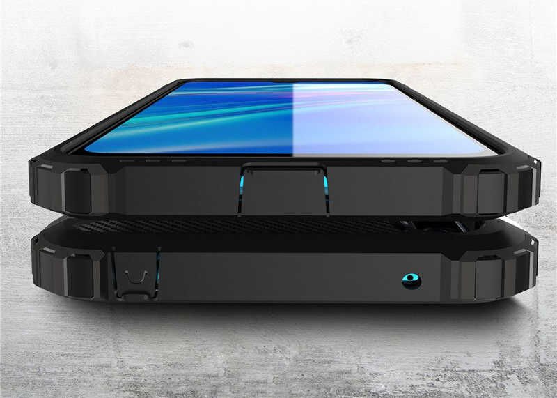 Huawei Y7 Prime 2019 Kılıf Armor Köşe Korumalı Çift Katman Tank Zırh Kapak (CRASH) Kırmızı