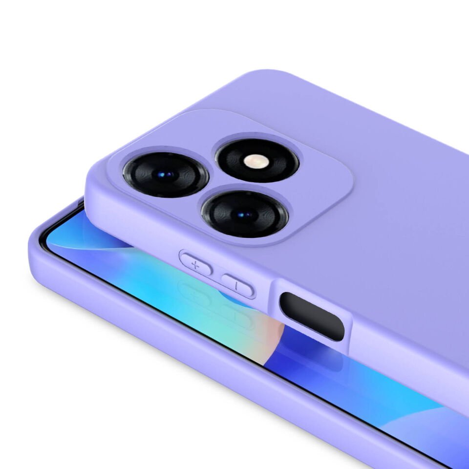 Tecno Spark 10 4G Kılıf Kadife İç Yüzey Yumuşak Dokulu Kamera Korumalı Kapak (MARA) Kırmızı