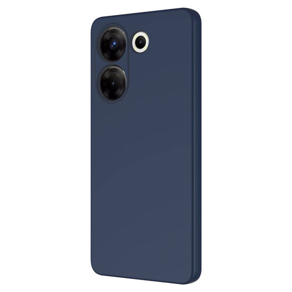 Tecno Camon 20 Pro 4G Kılıf Kadife İç Yüzey Yumuşak Dokulu Kamera Korumalı Kapak (MARA) Siyah