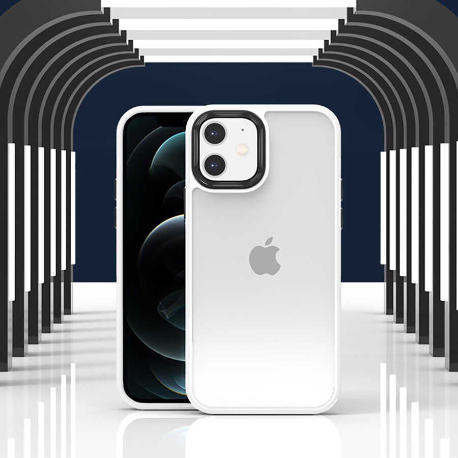 Apple iPhone 11 Kılıf Kamera Çıkıntılı Yumuşak Transparan Dokulu Silikon Kapak (CANN) Siyah