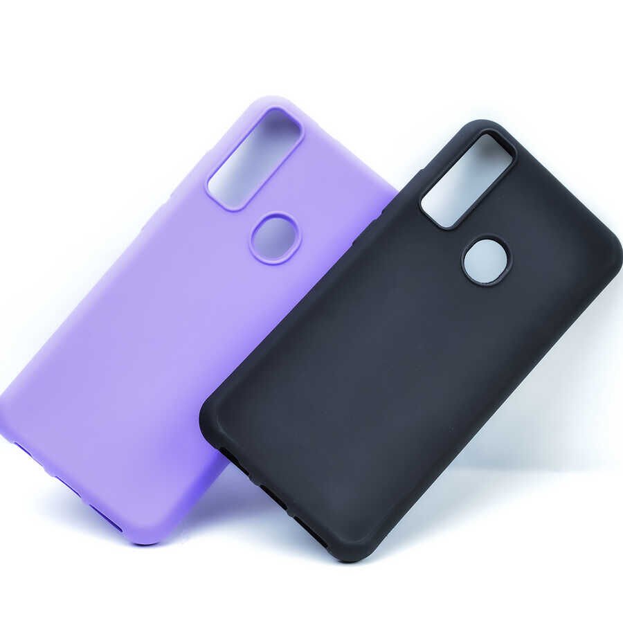 General Mobile 20 Pro Kılıf Kamera Korumalı Esnek Renkli Silikon Kapak (Biye) Kırmızı