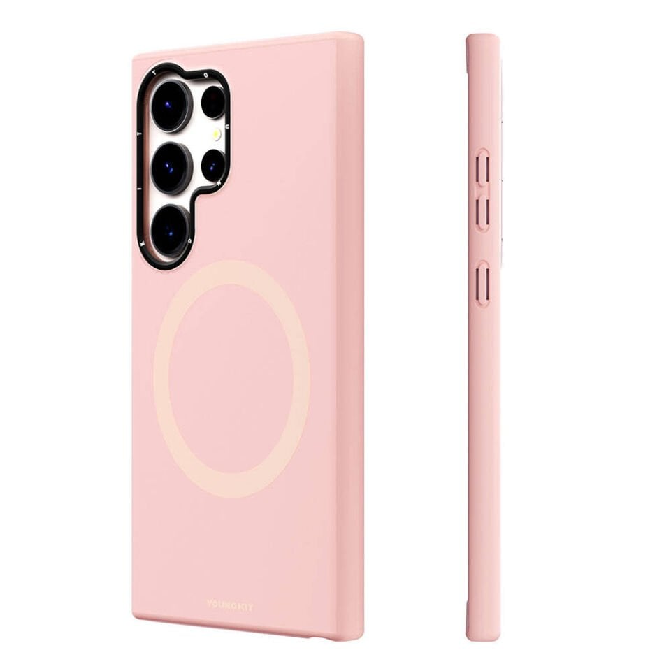 Samsung Galaxy S24 Ultra Kılıf Magsafe Şarj Özellikli Çizilmeye Ve Aşınmaya Dayanıklı Youngkit Velvet Serisi Kapak