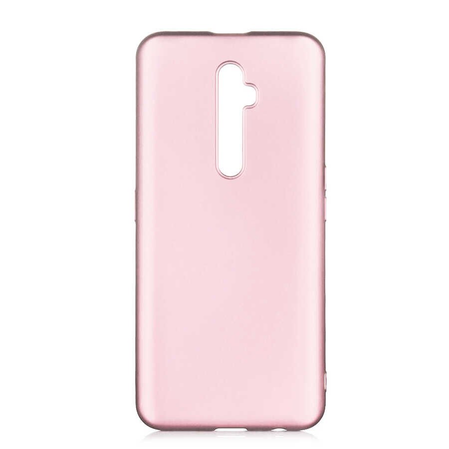 Oppo Reno 2Z Kılıf Yumuşak Dokulu Soft Esnek İnce Mat Renkli Silikon Kapak (PREMİER) Kırmızı