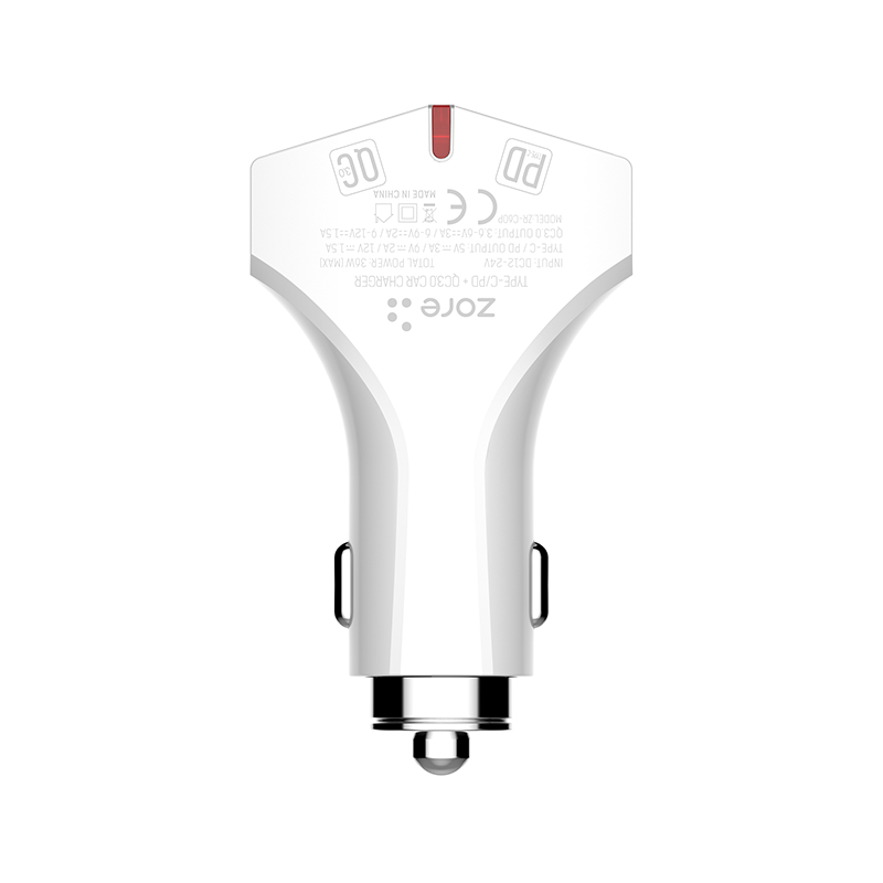 HEPTEKİLETİŞİM ZR-C60P Type-C 2 in 1 Araç Şarj Seti