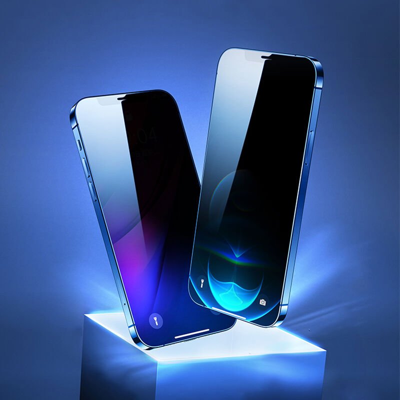 Apple iPhone XS 5.8 HEPTEKİLETİŞİM Kolay Uygulama Aparatlı 5D Magic Privacy Glass Hayalet Cam Ekran Koruyucu