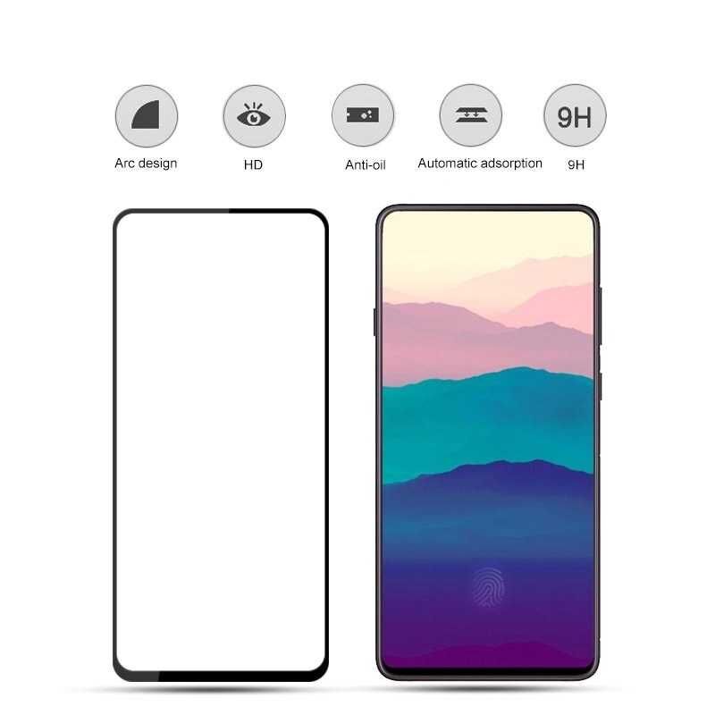 Samsung Galaxy A80 HEPTEKİLETİŞİM Kenarları Kırılmaya Dayanıklı Cam Ekran Koruyucu