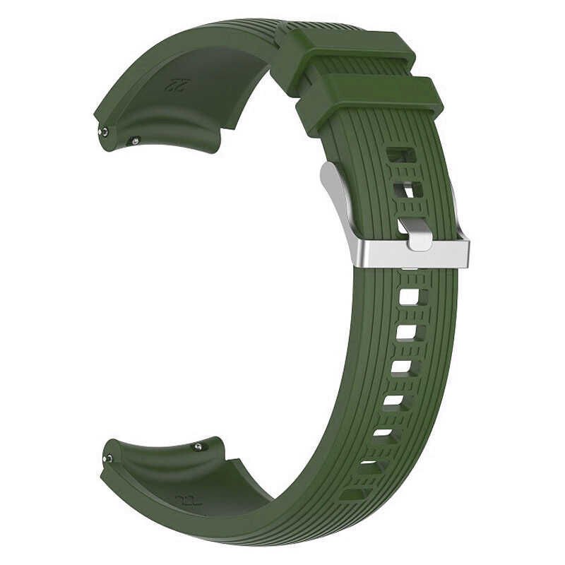Samsung Galaxy Watch 46mm (22mm) Silikon Kordon Esnek Delikli Tasarım (KRD-18) NO10