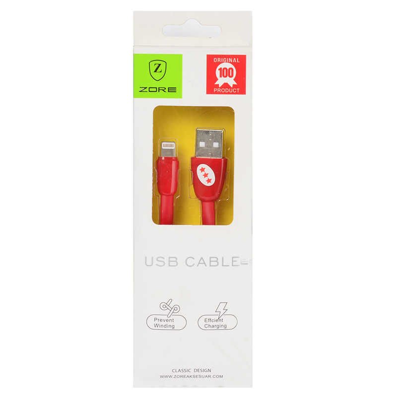 HEPTEKİLETİŞİM Yassı Yumuşak Lightning Usb Kablo