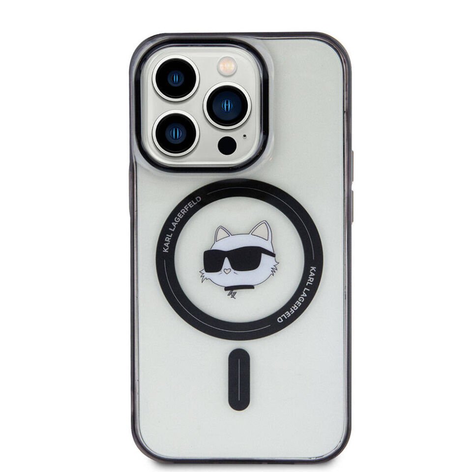 Apple iPhone 15 Pro Max Kılıf Karl Lagerfeld Magsafe Şarj Özellikli IML Choupette Orjinal Lisanslı Kapak