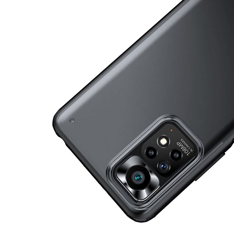 Xiaomi Redmi Note 11S Global Kılıf Köşe Korumalı Arkası Mat Buzlu Sert Kapak (VOLKS) Lacivert