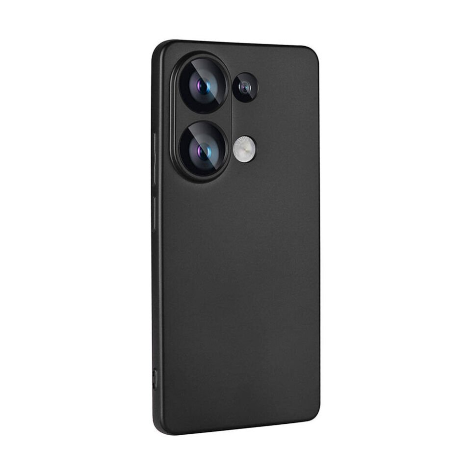 Xiaomi Redmi Note 13 4G Kılıf Yumuşak Dokulu Soft İnce Mat Silikon Kapak (PREMİER) Siyah