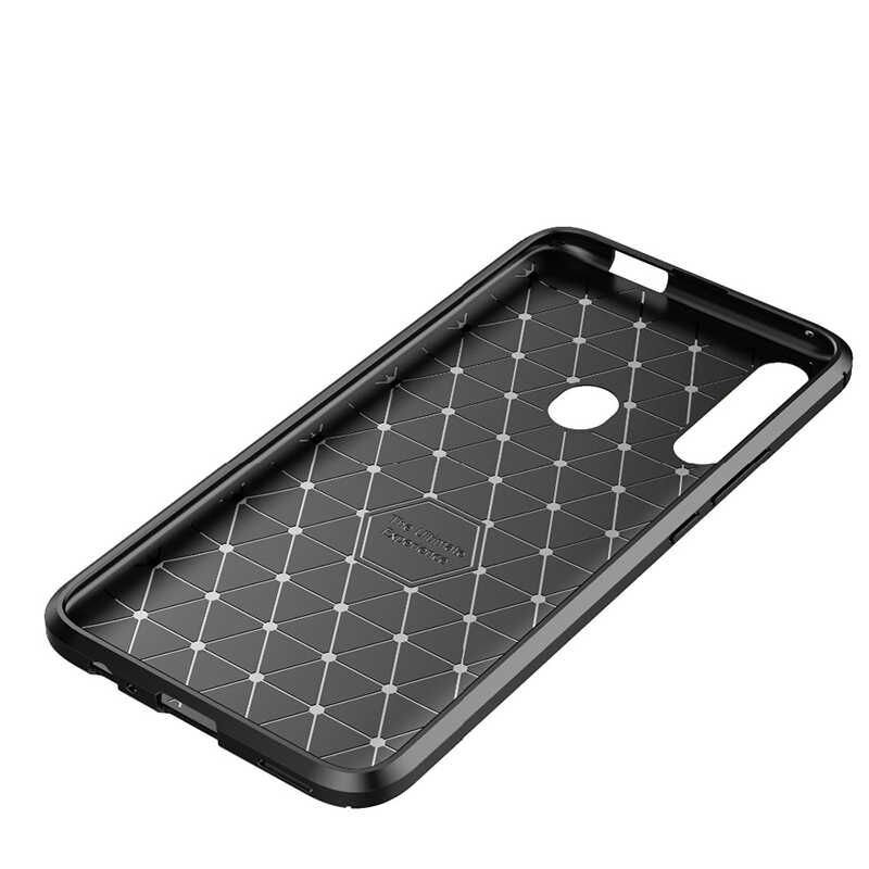 Huawei Y9 Prime 2019 Kılıf Kamera Çıkıntılı Karbon Fiber Dokulu Renk Atmaz Kapak (NEGRO) Siyah