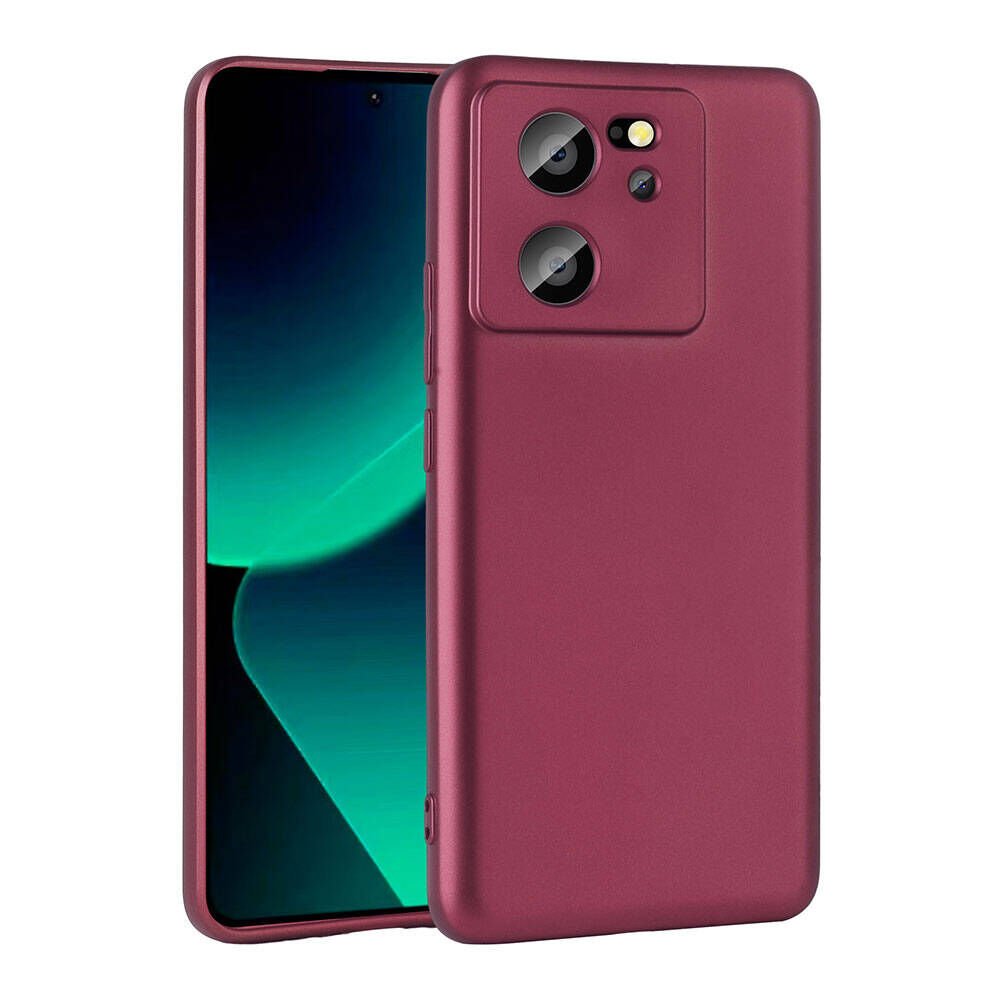 Xiaomi Mi 13T Kılıf Yumuşak Dokulu Soft İnce Mat Silikon Kapak (PREMİER) Mürdüm
