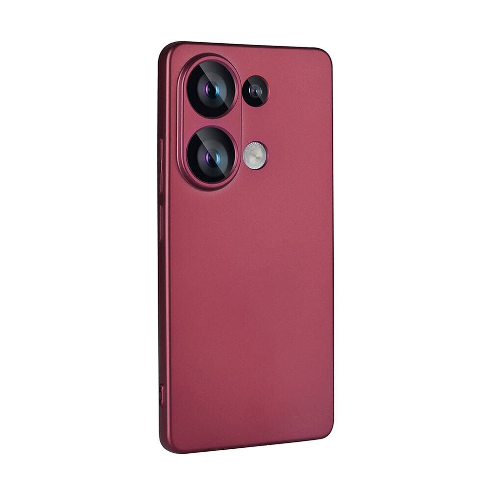 Xiaomi Redmi Note 13 4G Kılıf Yumuşak Dokulu Soft İnce Mat Silikon Kapak (PREMİER) Mürdüm