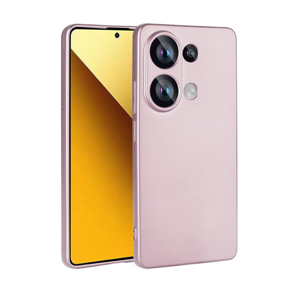 Xiaomi Redmi Note 13 4G Kılıf Yumuşak Dokulu Soft İnce Mat Silikon Kapak (PREMİER) Mürdüm