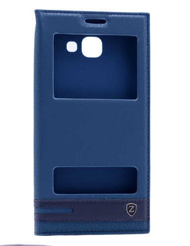 Samsung Galaxy A8 2016 Kapaklı Kılıf Darbelere Karşı Tam Korumalı (ELİTE) Lacivert