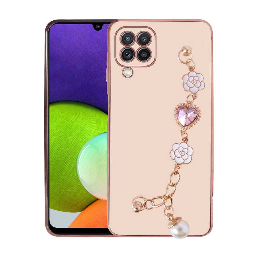 Samsung Galaxy M22 Kılıf El Tutamaçlı Kamera Korumalı HEPTEKİLETİŞİM Taka Silikon Kapak